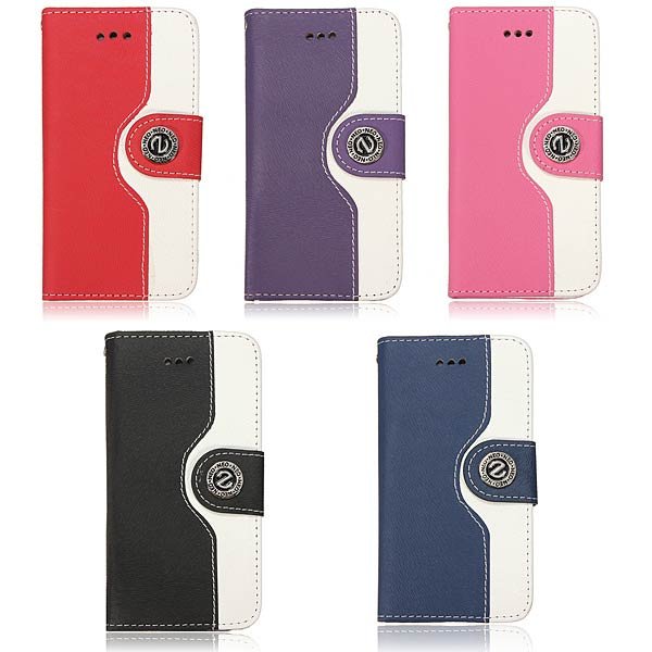 Trendy Design PU Leather Flip Stand Case Cocer For iPhone 5 5S