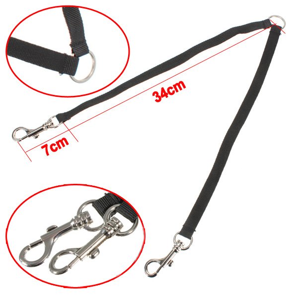 Nylon Two Ways Double Dog Couple Walking Pet Leash