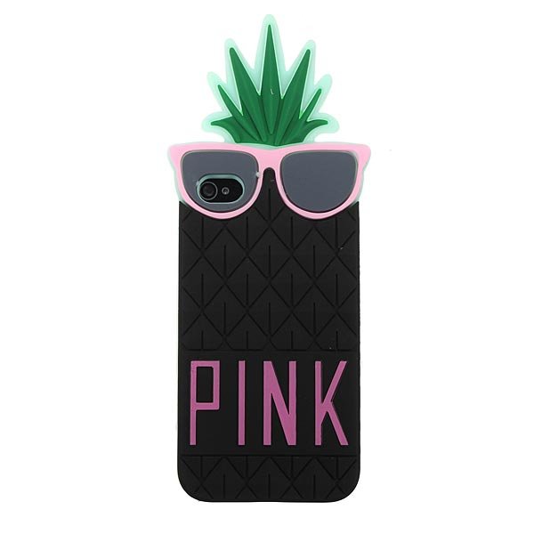 Cute Pineapple Shape Silicon Protector Case Cover For iPhone4 4S