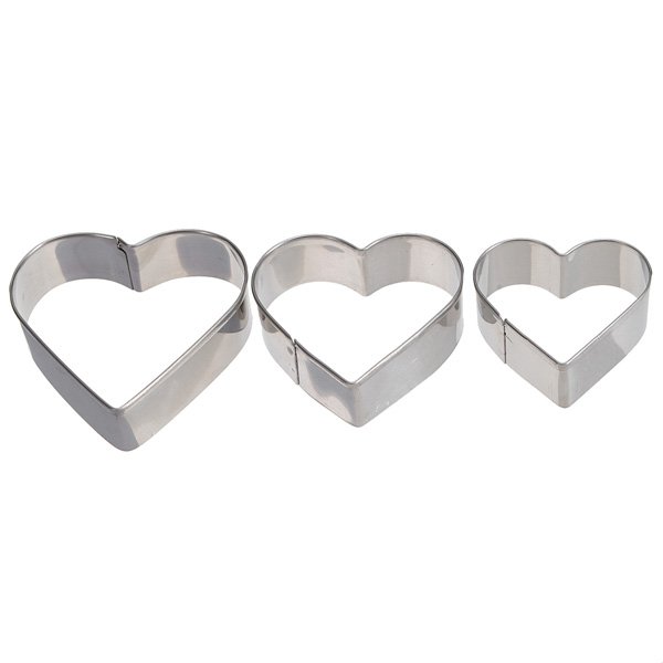 Stainless Steel Metal Heart Love Fondant Cake Decorating Mould