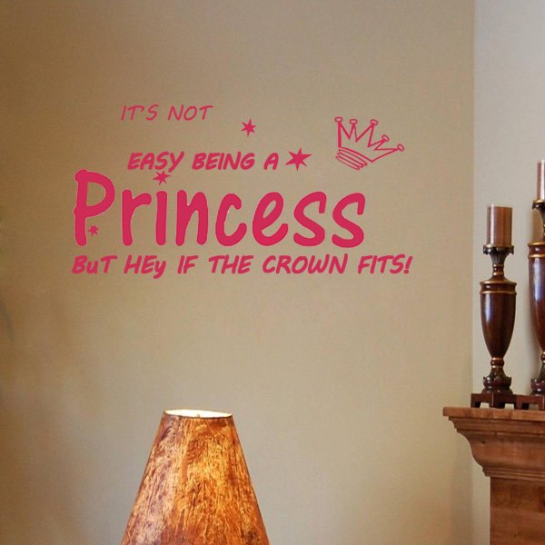 Rose Red 60*28cm English Proverbs PVC Wallpaper Wall Sticker EWQ0019