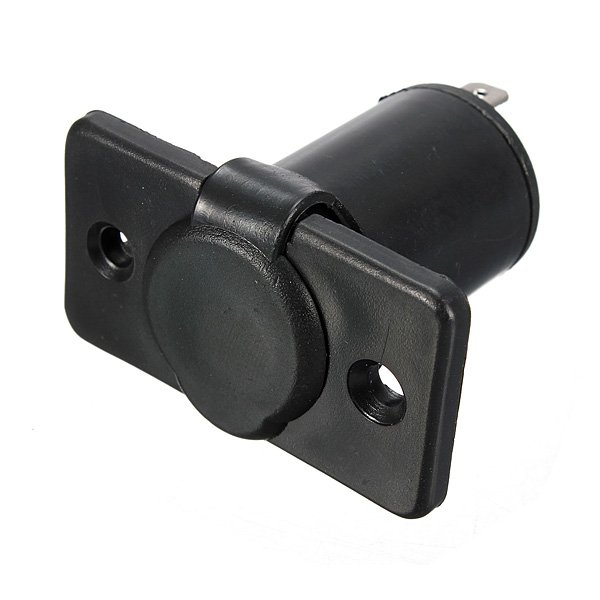 Motorbike Car Cigarette Power Lighter Socket Waterproof Black