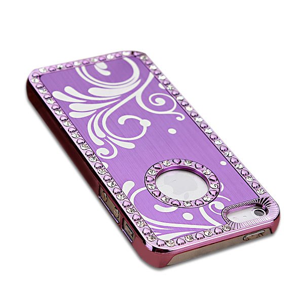 Sea Spray Pattern Diamond Chrome Bling Case For iPhone 5G 5S