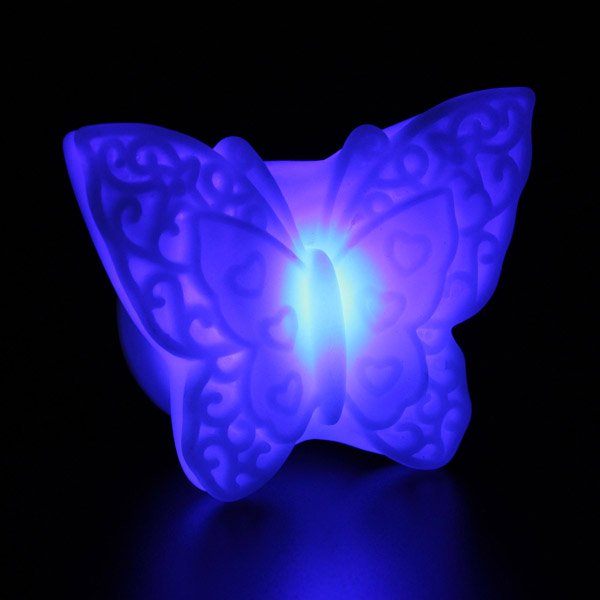 7 Color LED Electronic Butterfly Night Light Lamp for Christmas Party