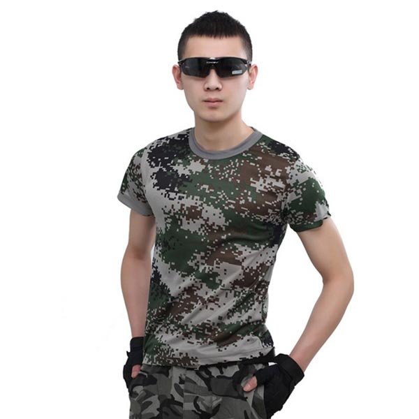 Tactical Military Outdoor Camouflage Short Sleeve T-Shirt