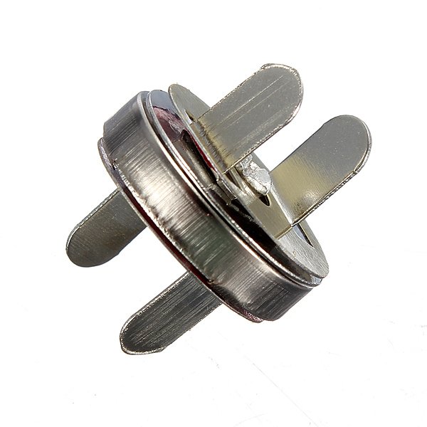12 Set 18mm Nickel Magnetic Snaps Bag Clasp Metal Button Fastener