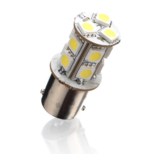 2X 1156 BA15S Car 5050 SMD 13 LED White Turn Light Bulb Lamp