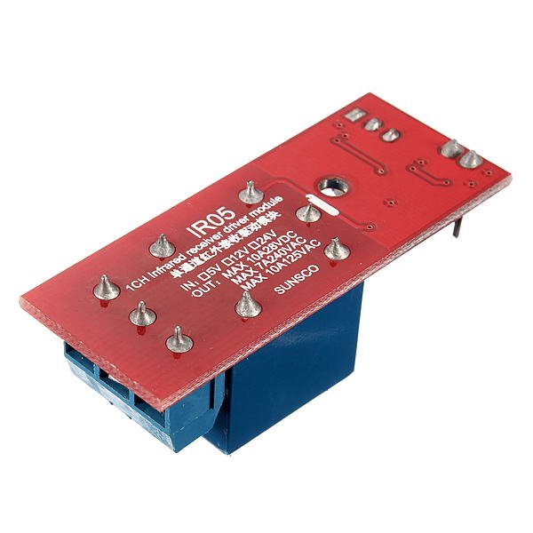 12V IR Control Receiver Board 1 Channel Relay With 2 Key Remote Control