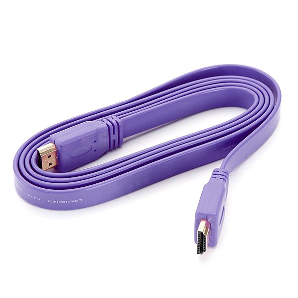 1.5M V1.4 Flat HDMI Cable For BLURAY 3D DVD PS3 HDTV XBOX 360