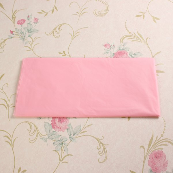 Pure Color Rectangular Disposable PE Plastic Table Cover Tablecloth