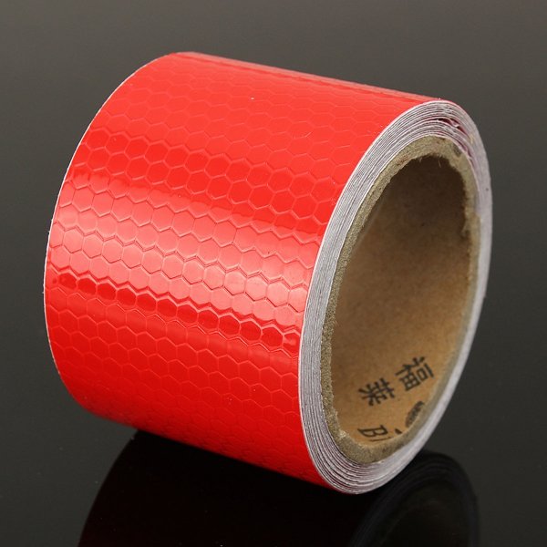 2""X10"" 3m Red Reflective Safety Warning Conspicuity Tape Film Sticker