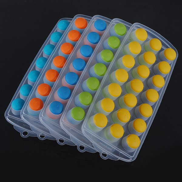 Cylinder Silicone Cake Soap Jelly Cube Ice Tray Molds
