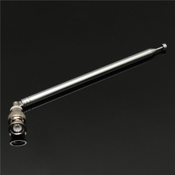 765mm Telescopic Antenna Q9 BNC Connector Portable FM Radio