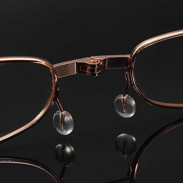 Dark Gray Brush Pot Aluminum Shell Reading Glasses
