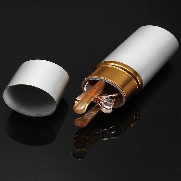 White Aluminum Shell Pen Container Reading Glasses