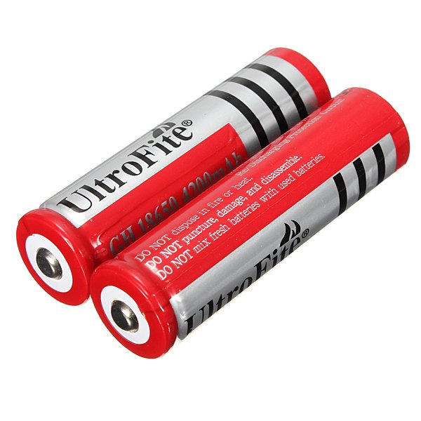 1 PCS UltroFite 18650 Rechargeable Li-ion Battery 4200mah