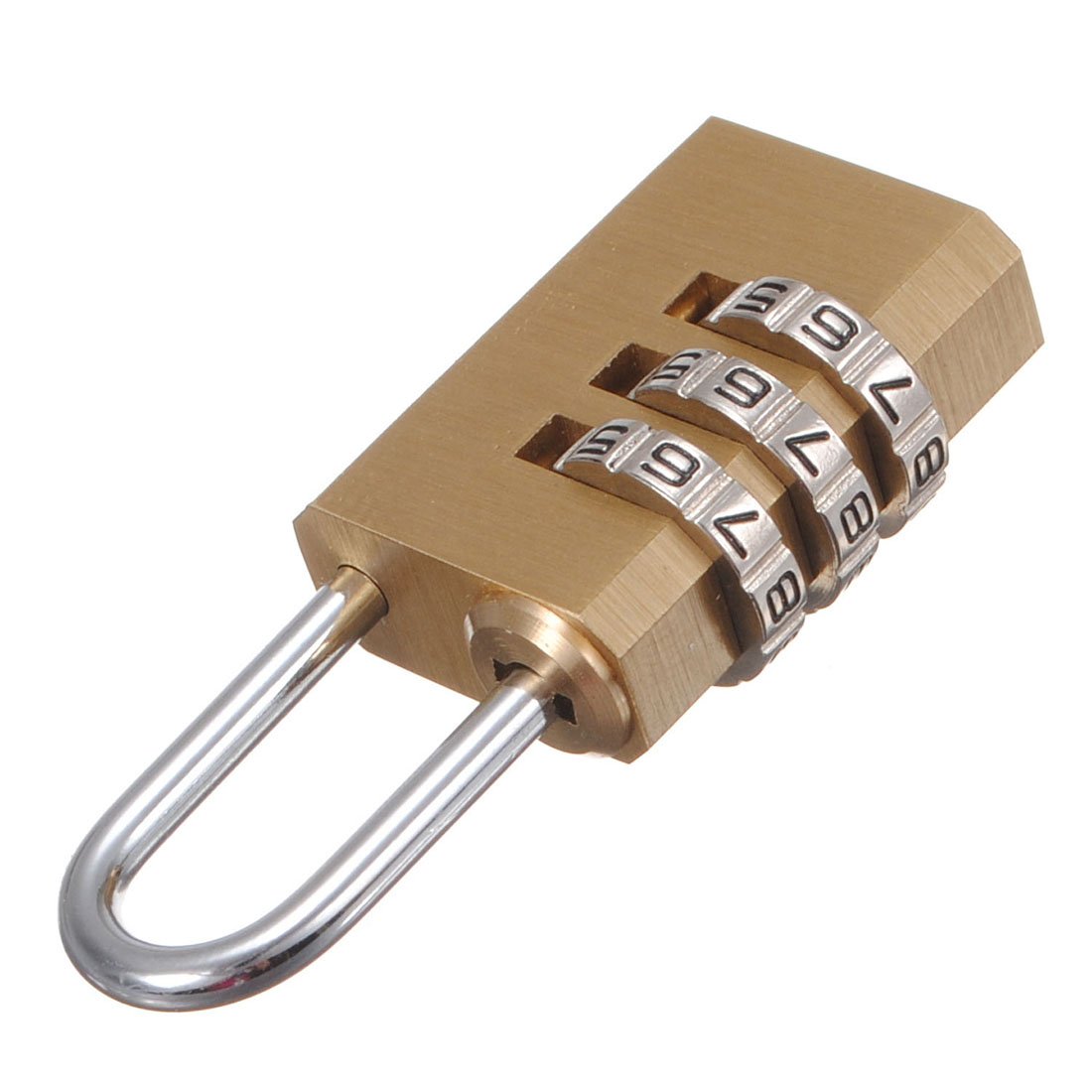 Brass 3 Dial Suitcase Luggage Safe Password Lock