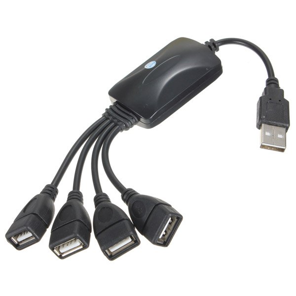 Mini High-Speed USB 2.0 4 Ports HUB Splitter for Laptop PC Notebook