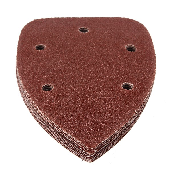 12Pcs 5 Holes Mixed Triangular Sanding Sheet Hook Sander Sandpaper