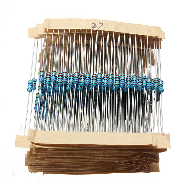 560pcs 56 Values 1/4W 1% Metal Film Resistors Assorted Kit Set