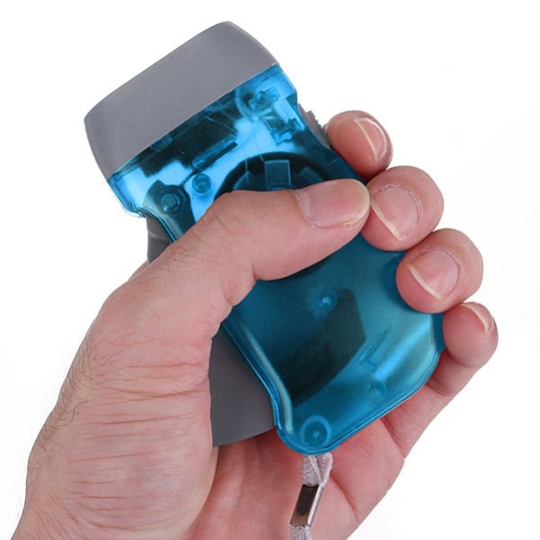 3 LED Dynamo Wind Up Hand-pressing Crank Flashlight