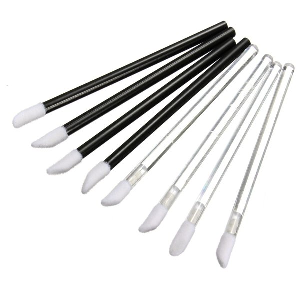 50Pcs Disposable Lip Lipstick Gloss Wands Brush