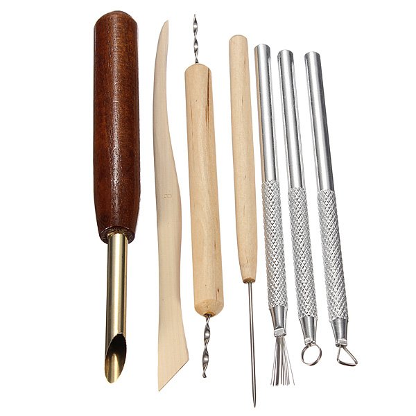 7pcs Wax Pottery Clay Ceramics Molding Tool For Carving Sculpture