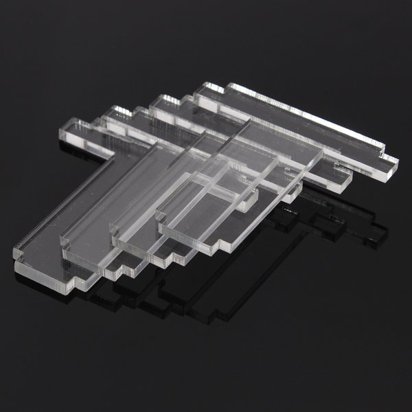 18cm Square Transparent Acrylic Cake Stand Wedding Birthday Cake Stand