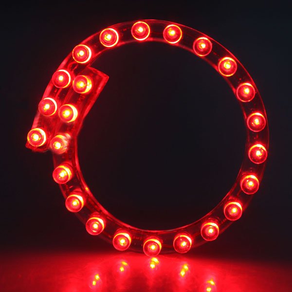 24 LED Strip Motorcycle Car Lights Flexible Grill Light