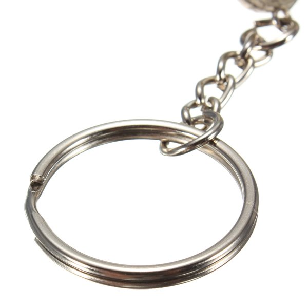 Rubber Toilet Metal Car Key Chain Ring Holder Funny Gift Decoration