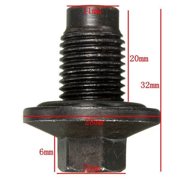 M14x1.5mm Oil Drain Sump Plug Screw For Ford Fusion Focus Fiesta