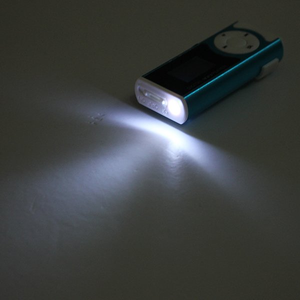 Mini USB Clip MP3 Player LCD Screen Support 16GB Micro SD TF Card With LED Light