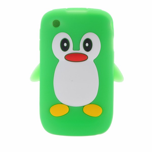 Cute Penguin Soft Silicone Case For Blackberry Curve 8520 8530 9300