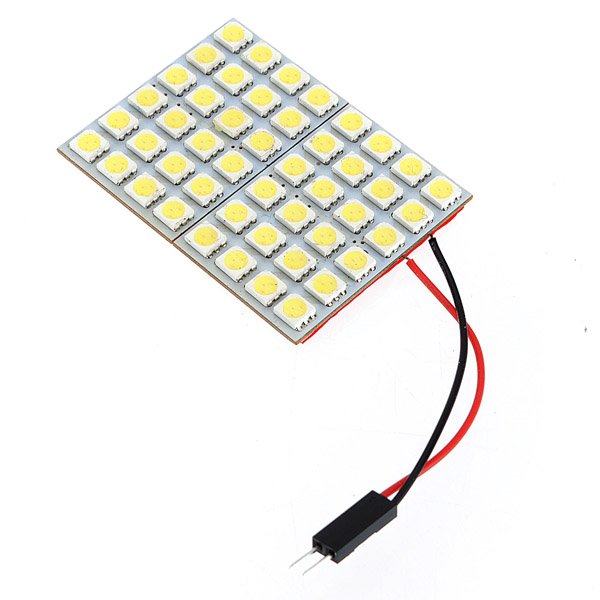 Car Interior 5050 48 SMD LED Light Panel+T10+Festoon+BA9S DC 12V