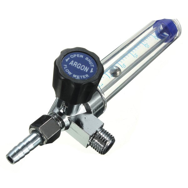 1/4PT 0.15 MPA Thread 7mm Barb Argon Gas Flow Meter Welding Regulator