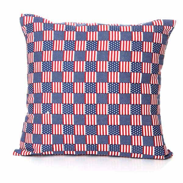 UK USA Flag Pattern Pillow Case Home Office Car Decoration