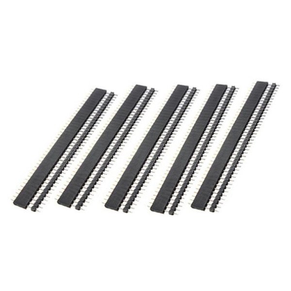 10 Pair 40 Pin 2.54mm Male Female SIL Socket Row Strip PCB Connector