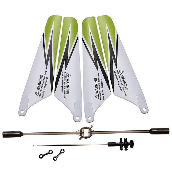 Syma S107 S107G Parts Blades Balance Bar Inner Shaft Parts Set Green