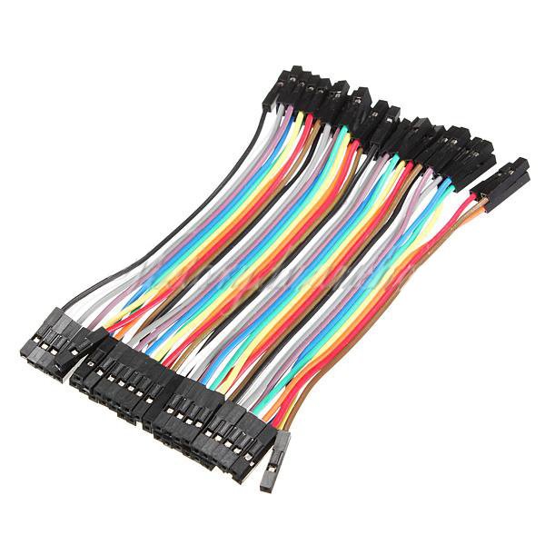 40 x 10cm Female To Female Dupont Jumper Wires Cable