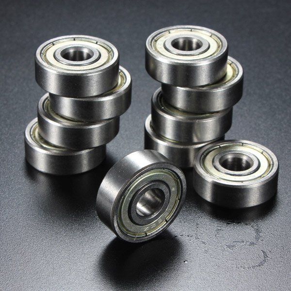 10Pcs 8x24x8mm Metal Sealed Shielded Deep Groove Ball Bearing 628ZZ