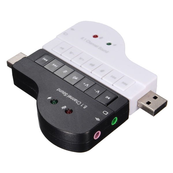 External USB 2.0 Virtual Audio Voice 8.1CH Sound Card Adapter