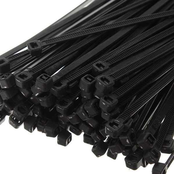 100Pcs 8inch Wire Cable Zip Ties Nylon Wrap 40 LBS Tensile Strap