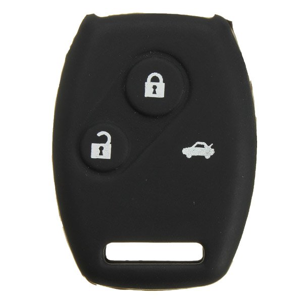 3 Button Silicone Key Case Holder Jacket Protector Cover For HONDA