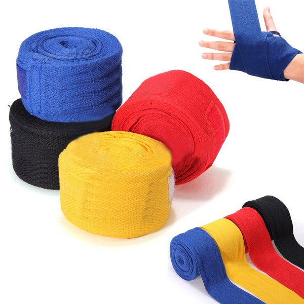 2PCS 2.5M Cotton Boxing Handwraps Bandages Punching Hand Wraps