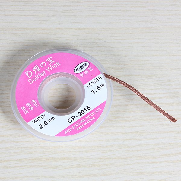 2.0mm 1m Desoldering Braid Solder Remover Wick Cable Wire