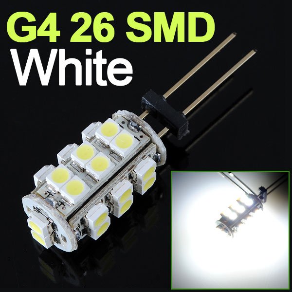 G4 26 SMD LED RV Marine Boat Camper Light Bulb 12V 2W
