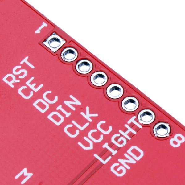 Nokia 5110 LCD Module White Backlight For Arduino UNO Mega Prototype