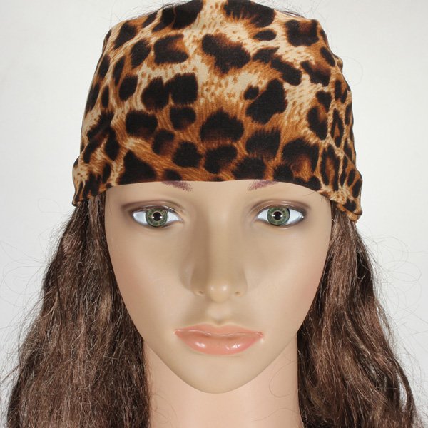 Women Multicolor Elastic Hair Bands Turban Stretch Wide Yoga Headband