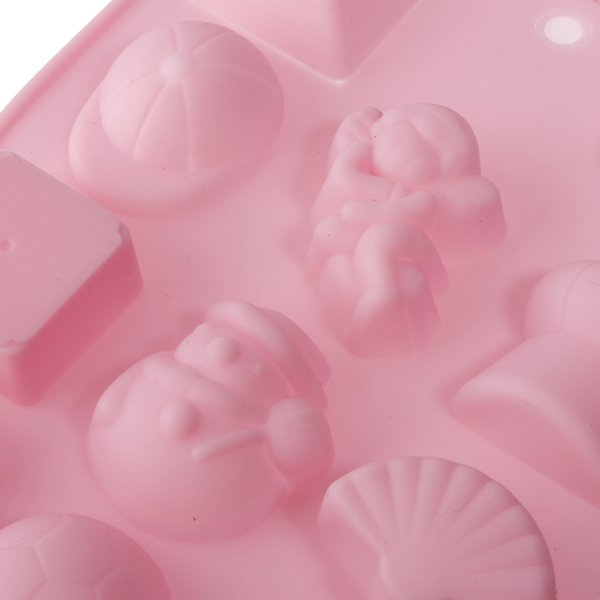 14 Holes DIY Cartoon Silicone Cake Mold
