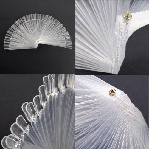 50pcs false 3D nail art Tips stick Display fan board